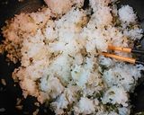 かぶの葉☆鶏そぼろチャーハン作り方4写真