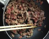 [簡単]彩り鮮やか牛肉トマト醤油炒め作り方2写真
