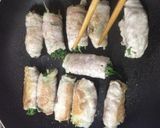 ☆簡単☆シャキシャキみずなの豚肉巻☆作り方6写真