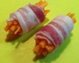 人参豚バラ巻き♪お弁当.BBQ作り方4写真