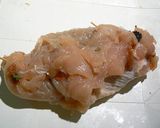 鶏むね肉の梅しそロール★照り焼き味作り方4写真