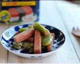 おつまみに♬スパム＆空豆ガーリックソテー作り方4写真
