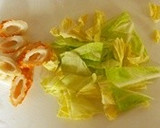 お弁当♡ちくわとキャベツのマヨソース炒め作り方1写真