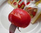 トマトシャーベットをのせたヨーグルト作り方1写真