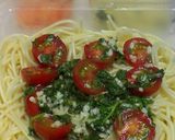 お弁当はトマトとシソの冷製パスタ作り方8写真
