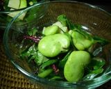 そら豆とチーズのサラダ　京都カフェ作り方5写真