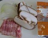 コーンスープでスープスパ風。作り方1写真