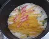 コーンスープでスープスパ風。作り方4写真