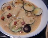 米なすとお豆のコーンスープ煮作り方3写真