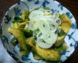 俺流のおつまみ！アボカドのわさび醤油和え作り方4写真