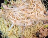 ポン酢で食べる・鶏ダシ塩焼きそば作り方6写真