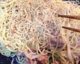 ポン酢で食べる・鶏ダシ塩焼きそば作り方5写真