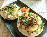 玉葱×カマンベール　塩昆布カレートースト作り方5写真