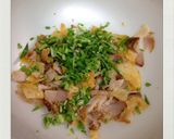 ポテトチップスと唐揚げが入った卵焼き♪作り方2写真