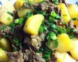 フライパンで簡単☆牛肉のガリバタ醤油煮☆作り方5写真