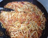 カニとトマトソースのパスタ作り方10写真