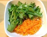 水菜とにんじんのさっぱり胡麻和えサラダ作り方2写真
