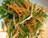 水菜とにんじんのさっぱり胡麻和えサラダ作り方3写真