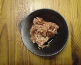 簡単(＾ω＾)肉入り茶碗蒸し作り方1写真
