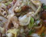 野菜たっぷり！あんかけうどんだワン作り方9写真