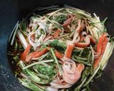 サッパリ♪水菜とかにかまのポン酢煮びたし作り方3写真