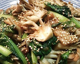 小松菜と豚肉のオイスターソース炒め作り方10写真