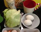 レンジだけで簡単♪温玉シーザーサラダ作り方1写真