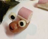 ハムチーズで・簡単カタツムリ・キャラ弁作り方8写真