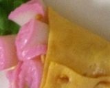 かまぼことたまごの花束キャラ弁作り方6写真