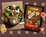 ライン人気キャラ BROWN キャラ弁作り方6写真