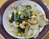サバ缶の玉ねぎ大豆煮作り方3写真