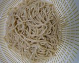 流水麺で冷やし納豆・なめ茸・卵入りそば作り方2写真