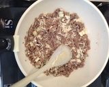 豚ひき肉とレタスのホットサラダ作り方5写真