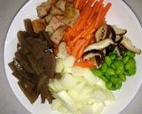 枝豆入り卯の花の煮物作り方1写真