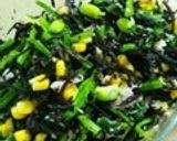 ポン酢だけ＊ひじき枝豆ツナほうれん草作り方5写真