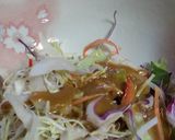 祝☆冷しゃぶ用ごまだれ納豆サラダトースト作り方1写真