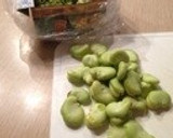 そら豆とおじゃことしめじ焼き作り方1写真