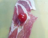 居酒屋の肉巻きトマト作り方1写真