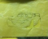 キャラ弁 マックィーン作り方1写真