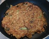 残った焼きそばで卵お好み焼き風?お焼き作り方9写真