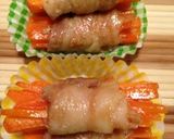 人参豚バラ巻き♪お弁当.BBQ作り方12写真
