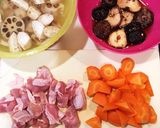 五目野菜の炊合せ♡作り方1写真