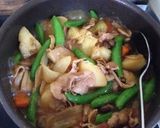 新ジャガとスナックエンドウで春の肉じゃが作り方10写真
