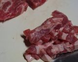 豚とわらびの生姜炒め作り方1写真