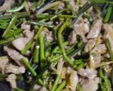 豚とわらびの生姜炒め作り方5写真
