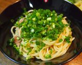 長ネギと豚肉の和風パスタ作り方9写真