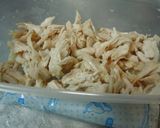 塩麹でしっとり蒸し鶏のサラダうどん♪作り方2写真