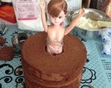 お誕生日に！プリンセスバースデーケーキ作り方4写真