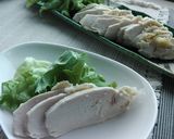 塩ヨーグルト床で絶品！蒸し鶏♬作り方5写真