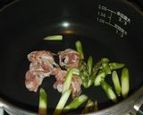 簡単！アスパラと豚の卵とじ♬作り方2写真